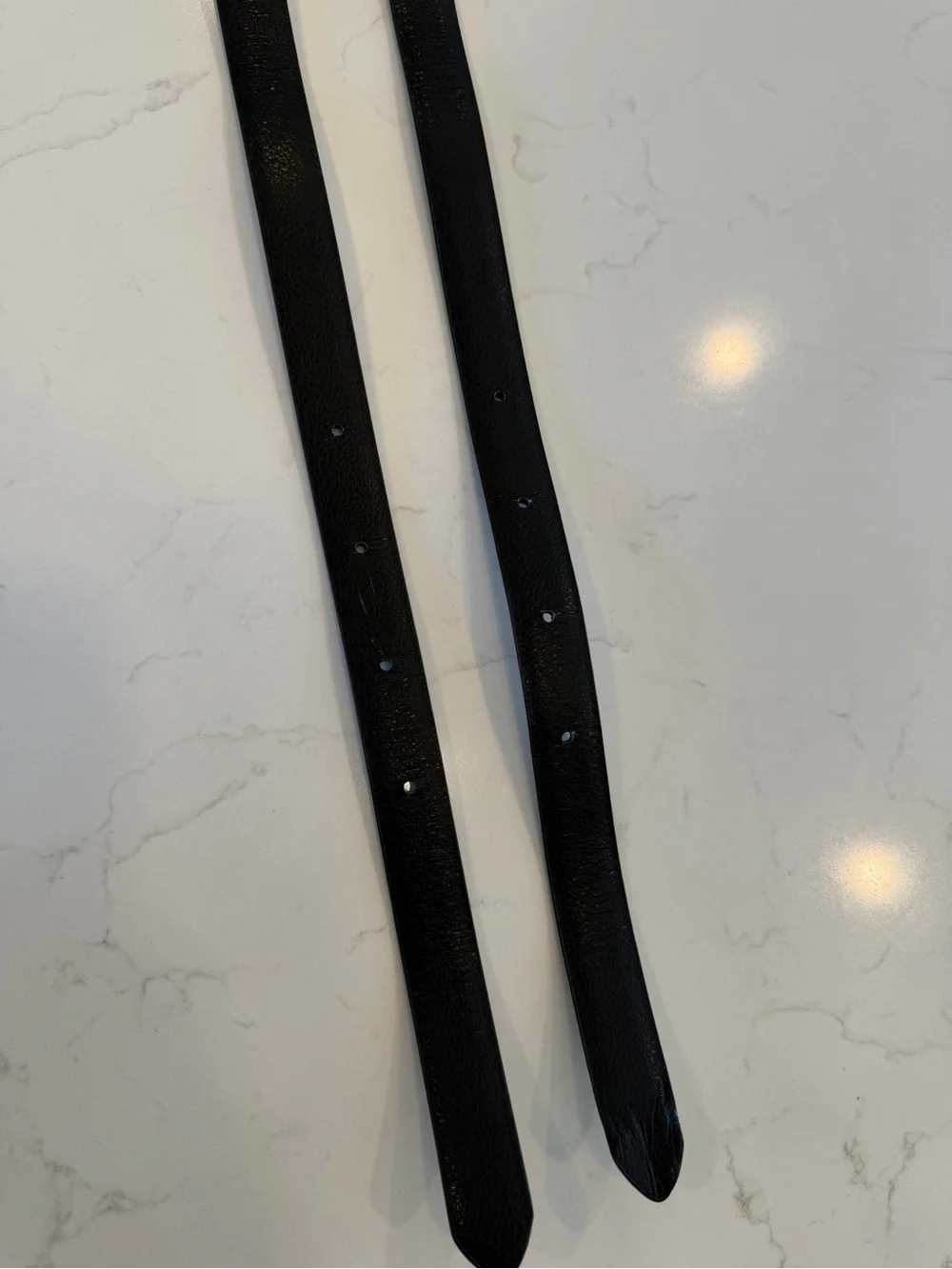 Boys Black Belts with Silver Buckles - 2 Pairs